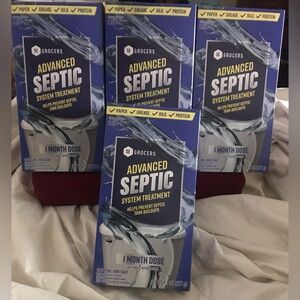 2-SE Grocers Advanced Septic System Treatment 1~month 9.8 oz NEW (LOT OF 2)
